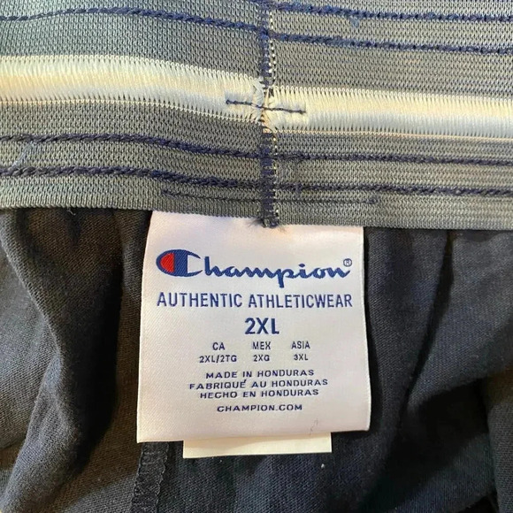 Champion Cozy Casual Pull On Blue Joggers Pants Pockets Unisex Adult Plus 2XL - Picture 5 of 7